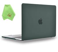 UESWILL Smooth Matte Hard Case Compatible with MacBook Pro 15 inch 2016-2019 Release with Touch Bar & USB-C, Model A1990 A1707, Midnight Green