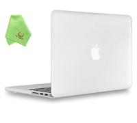 UESWILL Smooth Matte Hard Case Compatible with MacBook Pro (Retina, 15 inch, Mid 2012/2013/2014/Mid 2015), Model A1398, No CD-ROM, No Touch Bar, Clear