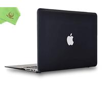 UESWILL Smooth Touch Matte Hard Shell Case Cover Compatible with 2010-2017 MacBook Air 13 inch (Model A1466/A1369), Black