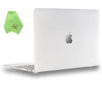 UESWILL Smooth Touch Matte Hard Shell Case Cover Compatible with MacBook 12 inch with Retina Display (Model: A1534) + Microfibre Cleaning Cloth, Clear