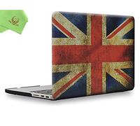 UESWILL Unique Pattern Solid Hard Shell Case Cover Compatible with MacBook Pro (Retina, 13 inch, Early 2015/2014/2013/Late 2012), Model A1502/A1425,No USB-C, No CD-ROM, UK Flag