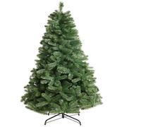 Uetian 5Ft Artificial Holiday Christmas Tree Green Small Spruce With 600 Pvc Tips And Metal Stand No Decoration Added