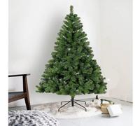 Uetian 5Ft Green Artificial Christmas Tree Small Spruce With 600 Pvc Branch Tips And Foldable Metal Stand No Decoration Added