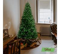 Uetian 5Ft Small Artificial Green Christmas Tree 600 Pvc Branch Tips Foldable Metal Stand No Decoration Added