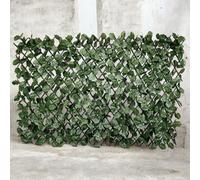 Uetian Artificial Maple Leaf Willow Fence Privacy Screening Panel (2M X 1M) Decorative Expandable Garden & Balcony Fence