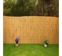 Uetian Extra Thick Natural Peeled Reed Fence 8mm, 10mm Garden Screening Privacy Wind And Sun Protection (1M X 5M)