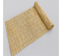 Uetian Extra Thick Peeled Reed Garden Fence Panel Natural Outdoor Privacy Screening Roll Wind And Sun Protection (1.5 X 3 M)
