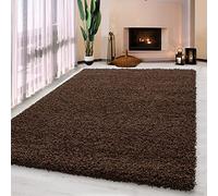 UETIAN Luxurious Shaggy Rugs Soft Extra Thick Area Rugs Heavy 5cm Dense Pile for Living Room Bedroom Hallway (Brown, 120 x 170cm)