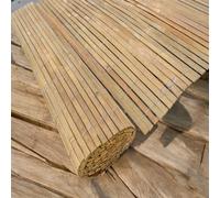 Uetian Natural Bamboo Slate Screening Fence 1X4M Outdoor Garden Panel
