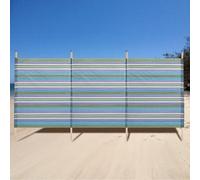 UETIAN Windbreaker Outdoor Protection Screen Beach Garden Windbreak Sand Sun Shade - 4 Poles Small