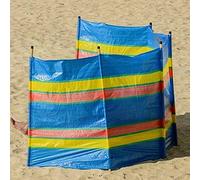UETIAN Windbreaker Wooden Pole 4 5 6 8 10 Beach Camping Caravan Holiday Sun Screen Shelter Tall Wind Break (6 Poles (5ft High x 12ft Long))