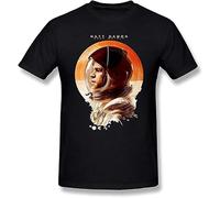 UETTCOC Seagleo Men's Science Fiction Film The Martian'S Role Matt Damon Mark Watney T Shirts Black(Medium)
