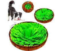 UETZLTB Snuffle Mat for Dogs, Adjustable Dog Sniff Bowl Mat for Slow Feeding, Dog Enrichment Puzzle Toys to Keep Them Busy, Foraging Skill & Mental Stimulation for Small to Large Breed Dogs, 19”*19”