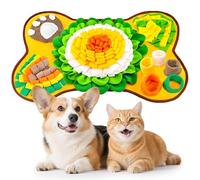 UETZLTB Snuffle Mat for Dogs, Interactive Dog Enrichment Puzzle Toys to Keep Busy, Cognitive Puppy Sniff Mat for Slow Feeding, Foraging Skill & Mental Stimulation for Small Medium Dogs Cats, 24”*17”