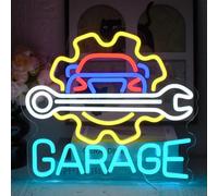 UExnkj-Y Garage Neon Sign Garage LED Signs Colourful LED Neon Sign USB Check Engine Light Advertising for Car Room Decoration Car Workshop Gift for Car Lovers