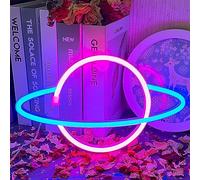 UExnkj-Y Planet Neon Sign LED Neon Lights Sign LED Planet Neon Signs Wall Decor USB or Battery Powered for Bedroom Kids Living Room Bar Christmas Gaming Room