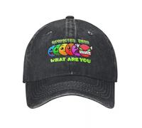 UEYRTYYU Fashion Hip Hop Hat Geometry Dash What are You Baseball Cap Casual Distressed Washed Geometric Dash Video Game Headwear Men Women Outdoor Caps Hat Gift