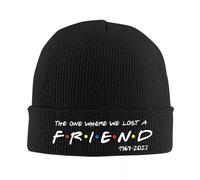 UEYRTYYU Unisex Beanies RIP Knitted Hat Beanies Winter Hat Warm The One Where We Lost A Friend Cap for Men Women Gifts Warm Gift