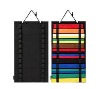 Uezeth 12 Belts Karate Belt Display Rack, Taekwondo Belt Display Rack, Martial Arts Belts Organizer, Kids Adults Durable Wall Hanging Belt Display Holder for Judo (Black)