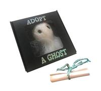 Uezeth 2023 New Adopt A Ghost, Cute Little Pocket Ghost with Tiny Scroll, Halloween Felt Gift Box, Ornament for Friends Family, Creative Stories, Decoration (1 PCS)