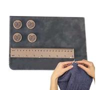 Uezeth Knitting Row Counter and Chart Holder, Magnetic, Foldable, Durable, Portable, Chart Keeper with Magnet Ruler for Knitting Lovers (B)