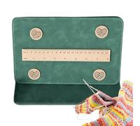 Uezeth Knitting Row Counter, Magnetic Crochet Knitting Chart Holder, Knitting Pattern Holder Foldable, Durable, and Portable, Chart Keeper with Magnet Ruler for Knitting Lovers (C)
