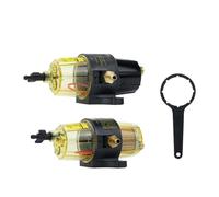 UF-10K Fuel Filter Water Separator Assembly with Wrench for Yacht Boat Diesel Gasoline Engine Outboard Motors Fuel Tank(Type 2)