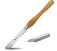 UF-SHARP 1 inch Skew Chisel, M2 Cryo High Speed Steel Wood Turning Tools with Beech Wood Handle