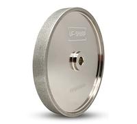 UF-SHARP CBN Grinding Wheel 6 inch 1/2 Arbor 1000 Grit, 6" Dia X 1" Wide for Sharpening Woodturning Tools、High Speed Steel Tools（1000 Grit）