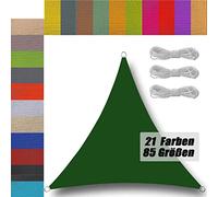 Ufamiluk Sun Shade Sail triangle Waterproof Breathable Weather Resistant triangle sun shade sail for Outdoor Garden Yard Patio Pergola Canopy Dark Green 1.5x1.5x1.5m