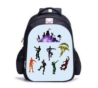 Ufardy School Rucksack for Boy and Girls, Video Game Topic Prmium School Backpack Bags (Light Blue)