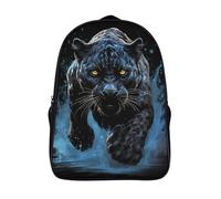 UFAZEHDNS Black Panther 3D Printed Bookbag Children's School Backpack for Kids High Capacity Travel Rucksacks Book Bags Kids School Bag Back Pack Backpacks 40x28x16cm