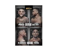 UFC 291 Dustin Poirier Vs Justin Gaethje Jan Blachowics Vs Alex Canvas Poster Wall Art Decor Print Picture Paintings for Living Room Bedroom Decoration 24x36inch(60x90cm)