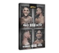 UFC 291 Dustin Poirier Vs Justin Gaethje Jan Blachowics Vs Alex Canvas Poster Wall Art Decor Print Picture Paintings for Living Room Bedroom Decoration 20x30inch(50x75cm)
