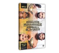 UFC 304 Leon Edwards Vs Belal Muhammad Canvas Poster Bedroom Decor Landscape Office Room Decor Gift 08x12inch(20x30cm)