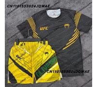 UFC Boxing Men's T-shirt Training Oversized 3D Print Short Sleeve Fighting GYM Mens Tops New Fashion Streetwear Tees Clothing TZD15zxh