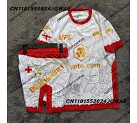 UFC Bullfighter Merab Dvalishvili Boxing Fighting Event Tee Shorts Men Breathable Jersey Wrestling Running Sweat Absorbing Set XXXL TZD19zxh