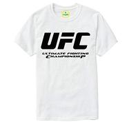 UFC Championship T Shirt McGregor MMA Thai Kick Boxing Gym Workout Gift Men Top White