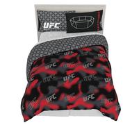 UFC Fight Night Bedding Set, Queen Size 7 Piece Set Super Soft Cozy Reversible Comforter and Sheet Set with Sham, (100% Officially Licensed Product) by Franco