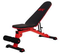 UFC Folding FID Weight Bench, 363 KG Max Load Adjustable Full Body Workout Strength Training Flat, Incline, Decline, Abs Bench for Dumbbell, Barbell and Olympic Bar Lifting, Foldable and Easy Storage