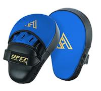 UFD INFINITY POWER Boxing Focus Pads Hook and Jab MMA Kick Boxing Punching Gloves Curved (BLUE)