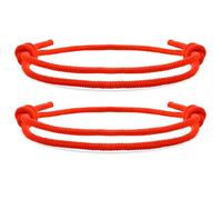 UFEEL Adjustable Matching Bracelet for Friends&Couples Handmade Red Good Luck Protection Bracelet Gift for Family Women's Stretch Bracelet, 7.5 cm, Nylon, no gemstone