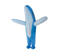 Ufeiwan Inflatable Shark Costume Adults Blue - 3D Fancy Dress for Halloween & Carnival | Shark Onesie Style | Fits 160-190cm