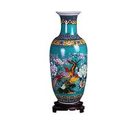 ufengke Jingdezhen Large Ceramic Floor Vase, Handmade Home Decorative Flower Vase, Height 18.11"(46cm)