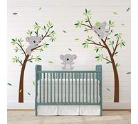 ufengke Koala Tree Wall Stickers Animal DIY Wall Decals Art Decor for Kids Bedroom Nursery Living Room