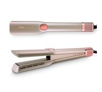 Ufesa Air Duo Style 3 in 1, Dry and Smooth, Digital Motor 110,000 RPM, Extra Wide Ceramic Plates, LCD Display, Intelligent Air Flow, Ready in 5 Seconds, 360° Swivel Cable, Auto Shut-Off