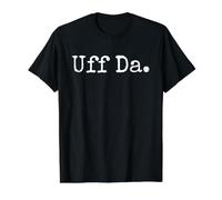 Uff Da. Funny Midwestern Saying Minnesota Norwegian Saying Value Graphic T-Shirt, Men, Black, M