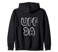 Uff Da Funny Norwegian Scandinavian Saying for Women Men Zip Hoodie