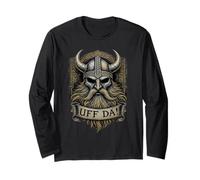 Uff Da Norwegian Quote for Beard Man Scandinavian Viking Long Sleeve T-Shirt