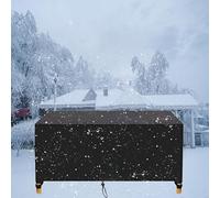 UFGFYTT Garden Furniture Cover 221x109x104cm/LxWxH 420D Oxford cloth Waterproof Protection from cold Outdoor Covers Rectangular Patio For Rattan Furniture Table Set Cover for Sofa & Table - Black